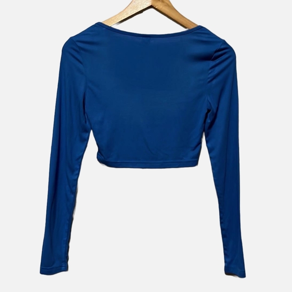 SHEIN Long Sleeve Crop Top X-Small - Picture 3 of 6